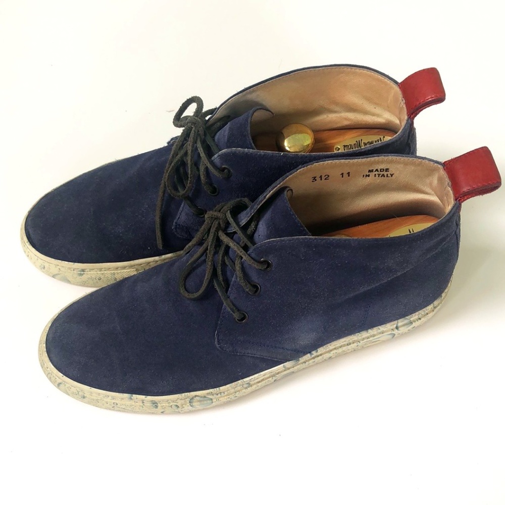 Del Toro Blue Suede Sneakers Sz 11